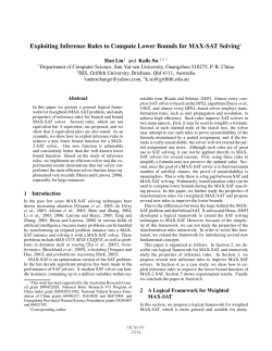 Exploiting Inference Rules to Compute Lower Bounds for MAX