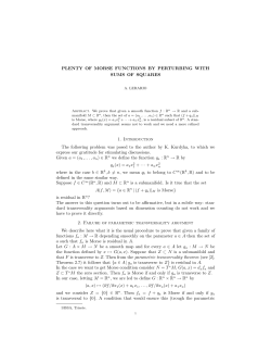 PLENTY OF MORSE FUNCTIONS BY PERTURBING WITH SUMS