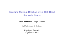 Deciding Maxmin Reachability in Half