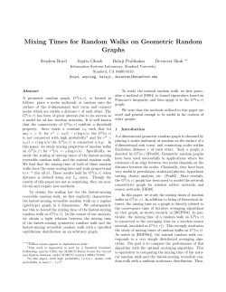 Mixing Times for Random Walks on Geometric Random Graphs
