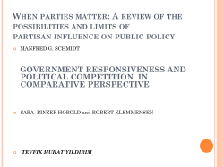 When parties matter: A review of the possibilities and limits of