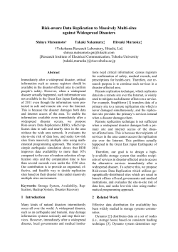 5 Risk-aware Data Replication