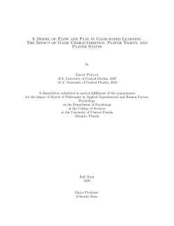 A Model of Flow and Play in Game-based Learning: The Impact of