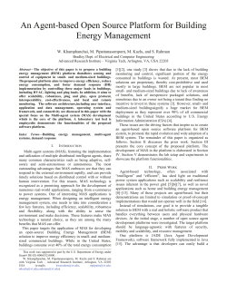 An agent-based open source platform for building