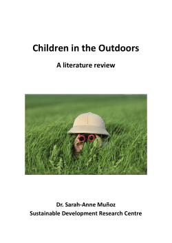Children in the Outdoors