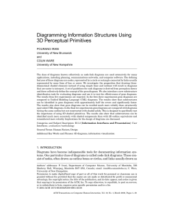 Diagramming Information Structures Using 3D Perceptual Primitives