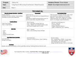 Training Session 4 - Andover Soccer Association