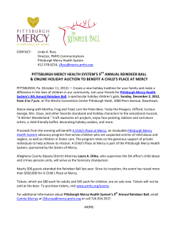 pittsburgh mercy health system`s 9th annual reindeer ball