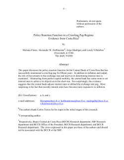 Policy Reaction Function in a Crawling Peg Regime: Evidence from
