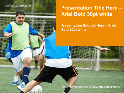 Arial Bold 30pt white Presentation Subtitle Here &ndash; Arial Bold 20pt white