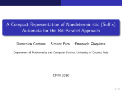 A Compact Representation of Nondeterministic (Suffix