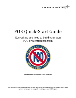 Foreign Object Debris Program