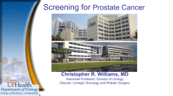 Screening for Prostate Cancer