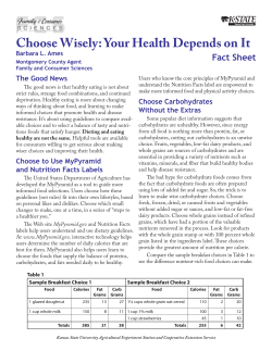 MF2826 Choose Wisely: Your Health Depends