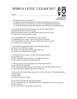 PEIBUA LEVEL 2 EXAM