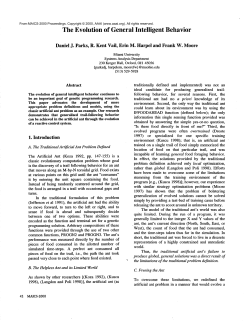 The Evolution of General Intelligent Behavior