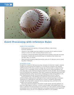 Event Processing with Inference Rules
