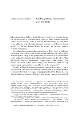 Global Justice, Reciprocity, and the State