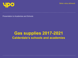 Presentation to - Calderdale Learning Network