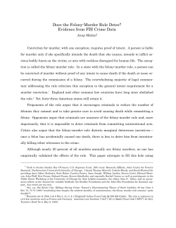 Does the Felony-Murder Rule Deter? Evidence from FBI Crime Data