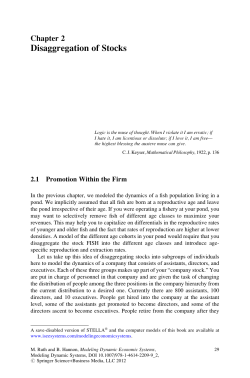 Disaggregation of Stocks