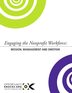 Engaging the Nonprofit Workforce - The Georgia Center For Nonprofits