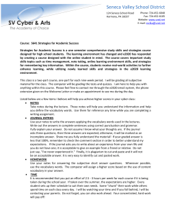 5641 Strategies for Academic Success