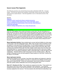 lesson plan segments-soccer