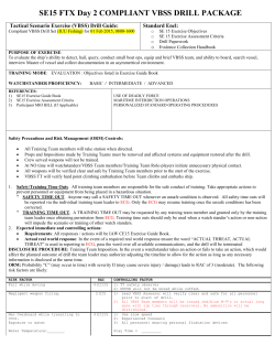 Tactical Scenario Exercise (ATFP) Drill Package