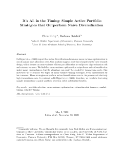 It`s All in the Timing: Simple Active Portfolio Strategies