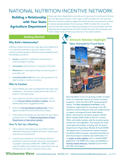 national nutrition incentive network