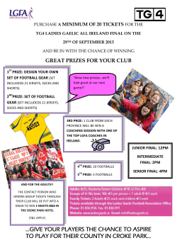 give your players the chance to aspire to play for their county in