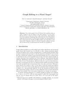Graph Editing to a Fixed Target