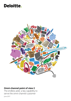 Omni- channel point of view 2 The endless aisle: a key