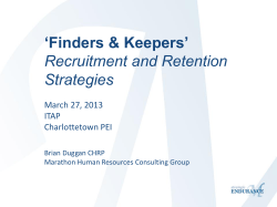 Recruitment and Retention Strategies