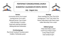 Bi-Monthly Calendar Jul-Aug 2014