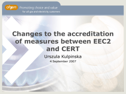 Changes to the accreditation of measures between EEC2