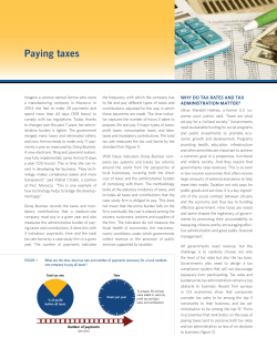 Paying taxes - Doing Business