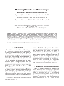 Clusterwise p models for social network analysis
