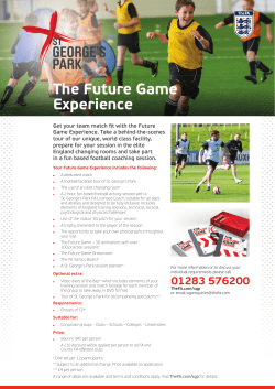 The Future Game Experience