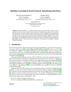 Machine Learning in Proof General: Interfacing Interfaces