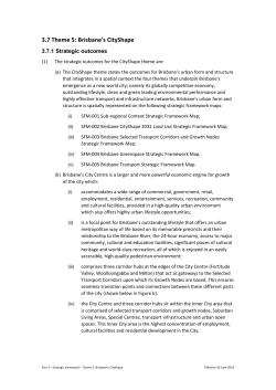 3.7 - Theme 5: Brisbane`s CityShape