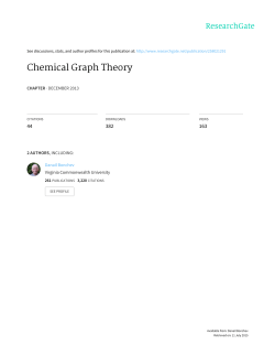 Chemical Graph Theory