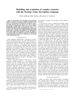 Modelling and evaluation of complex scenarios with the Strategy