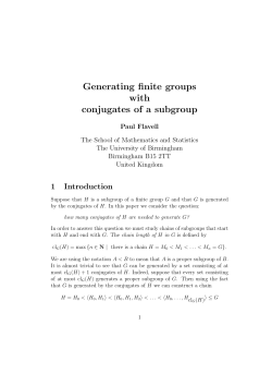 Generating finite groups with conjugates of a subgroup