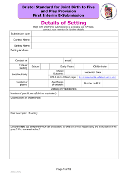 First interim joint birth to five and play e