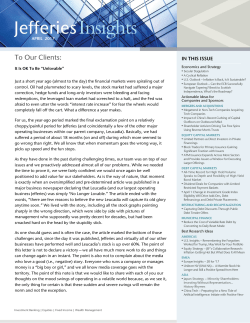 Jefferies Insights April 2017