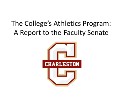 Presentation Slides - The CofC Faculty Senate