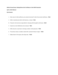 Mother Knows Breast: Helping Moms Gain Confidence in their Milk