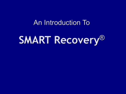 Introduction to SMART Recovery